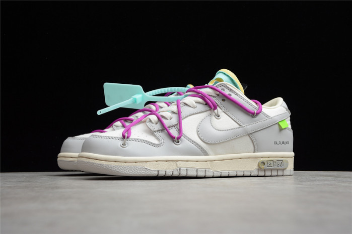 of nike dunk low 01 of 50 ow dm1602-100