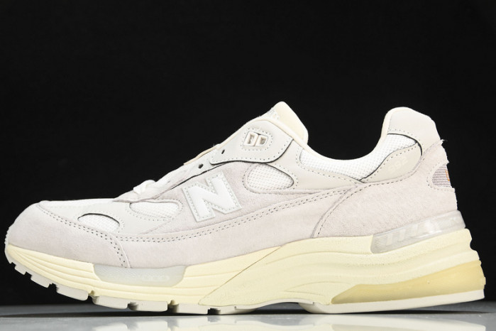 new balance 992 white silver m992md