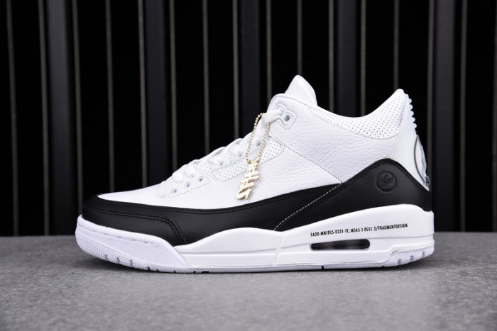 fragment air jordan 3 white black da3595-100