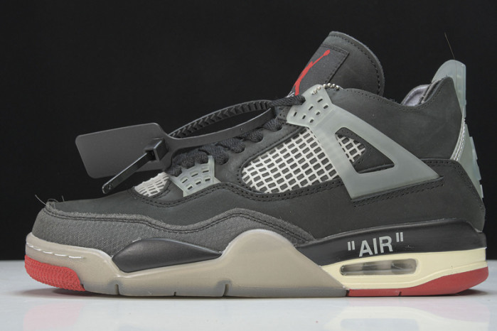 of x air jordan 4 ''bred'' black/red 2020 cv9388-001