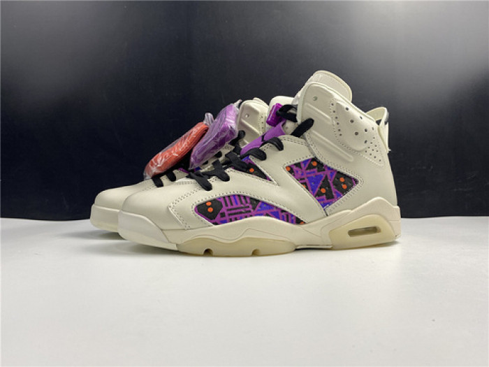 air jordan 6 retro quai54 sail black cz4152-101