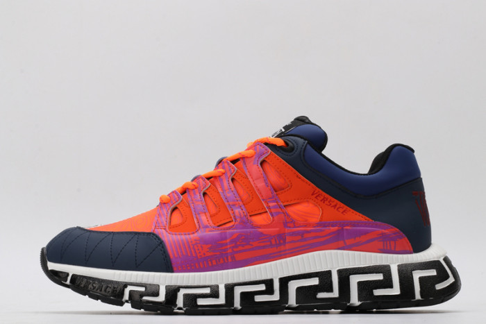 vse chain reaction orange sneaker