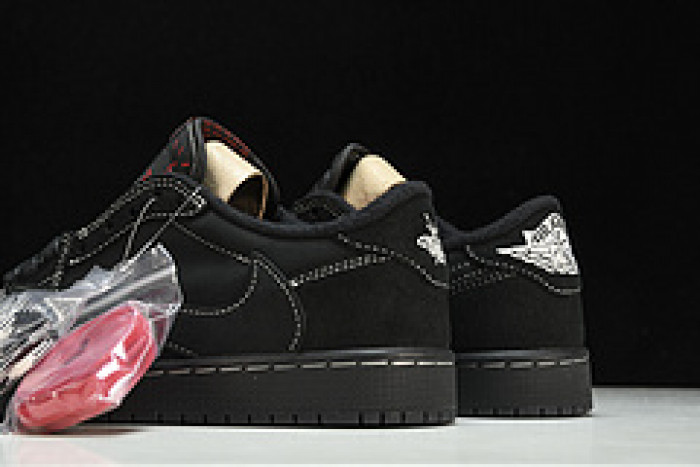 travis scott x air jordan 1 low "black phantom" dm7866-001