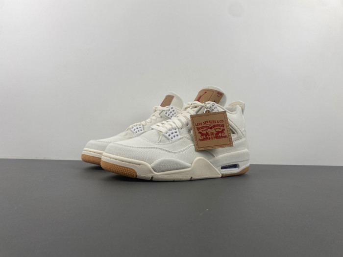 levi''s x air jordan 4 ''white'' ao2571-100