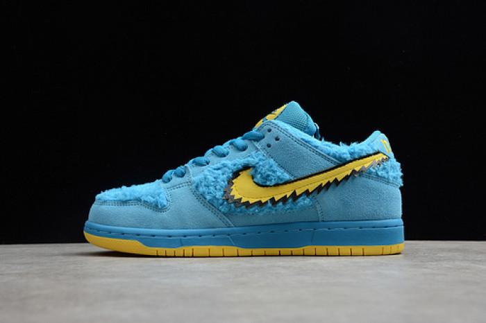 grateful dead x nike dunk low sb "blue bear" cj5378-400